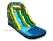 inflatable slide on water